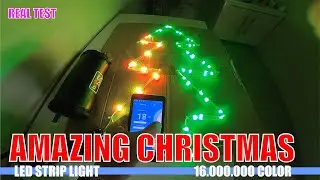 Real test amazing christmas led strip lights. Тест ТОПОВЫХ гирлянд 2022г.16млн.цветов, 2ПДУ