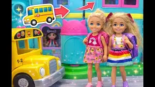 Barbie Morning Routine and School Trip to Gabby’s Dollhouse! 🎒💖