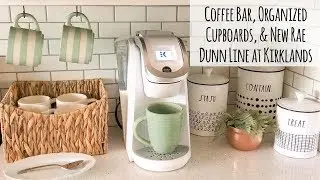 Coffee Bar, Organized Cupboards, and New Rae Dunn Line at Kirklands