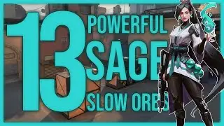 13 POWERFUL Sage SLOW ORB LINEUPS on BIND - VALORANT (Timestamps)