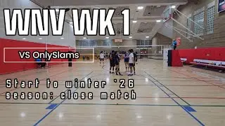 WNV WK 1 Winter '26-  Start to a new season & new year
