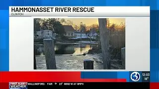 Crews rescue person from river in Clinton