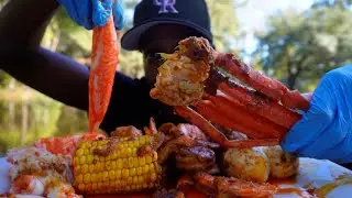 Viral IMITATION CRAB LEGS vs SNOW CRAB LEGS | SEAFOOD BOIL MUKBANG!