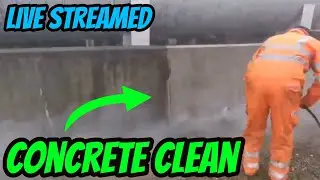 Steam Cleaning Concrete Walls