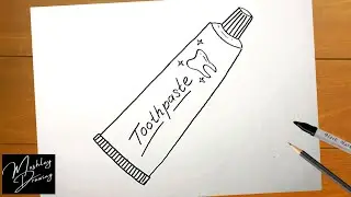 How to Draw a Toothpaste Tube