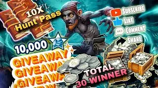 Biggest Giveaway Ever, 10 Scarlet Hunt Pass & 10000 Thalers 🔥 Try Your Luck 🔥 GS🔥