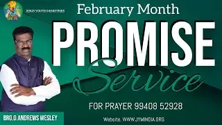 🔴LIVE  JYM ||  FEBRUARY PROMISE SERVICE  || 1 FEB  2024  || #tamilchristiansongs  #jymindia