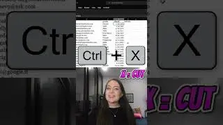 Ctrl + X // Excel Hot-Keys A-Z #shorts