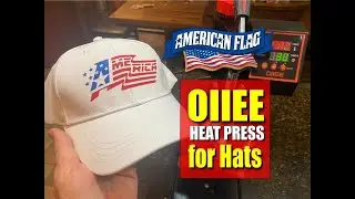Making a Patriotic Heat Transfer Vinyl Hat with the OIIEE 5-in-1 Heat Press | DIY Craft Tutorial