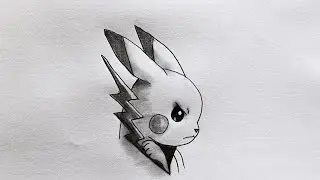 How to Draw Pikachu - Pikachu Drawing Tutorial Step by Step - Easy Pencil Drawings - Pokemon Drawing