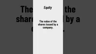 What is Equity?  QuickFinance Documentary Channel TV #finance #economy  #education