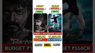 RRR vs Beast Movie Comparison And Box Office Collection #shortsvideo #shorts