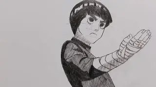 [ASMR] Draw Rock Lee de Naruto a L&aacute;piz ✍️✏️