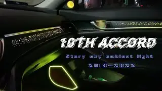 Upgrade Your 10th Gen Honda Accord Interior with Wooden Starry Ambient Lights! 🌌✨
