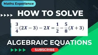 How to solve Algebraic Expression Problems