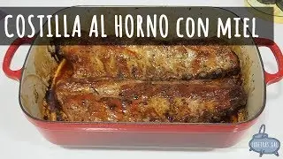 COSTILLA AL HORNO CON MIEL - Lareiras.gal