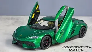 HD Miniature | Green Koenigsegg Gemera 1:24 Scale Diecast Model Car