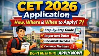 CET 2026 Complete Application Guide: How, Where, When to Apply, Documents and Deadlines Explained