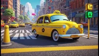 Wheels Go Round in the City | Fun Vehicle Song for Kids | Busy City Nursery Rhyme for Toddlers