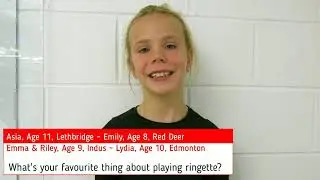 #AskanAthlete 17 - Ringette Alberta - Asia, Emily, Emma, Riley, Lydia