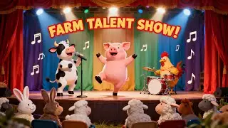 Grand Farm Talent Show | Fun Farm Animals Song by DodoVerse for Kids