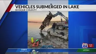 Vehicles Submerged in Lake