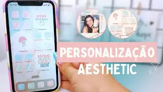 COMO PERSONALIZAR O IPHONE AESTHETIC *mudar ícones, wallpapers e widgets*