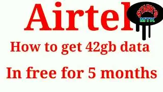 42gb data free for 5 months||how to get free data in airtel||free internet
