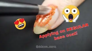 How to Apply Nail Powder on Natural Nails 😍 by Galanea Marta