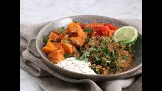 Linsgryta med s&ouml;tpotatis - K&ouml;ket