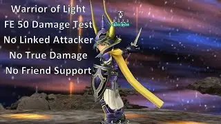 DFFOO Warrior of Light FE 50 Damage Test (BT Phase Only)