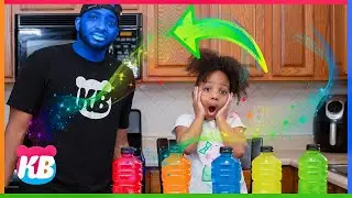 Learn Colors with Kyraboo | Magic Juice Turns KB Dad's Face Colors