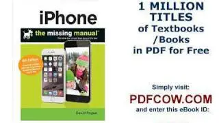 iPhone The Missing Manual Missing Manuals