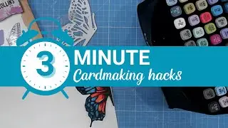 3 Minute Cardmaking Hack - Emboss Before Colouring!