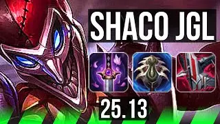 SHACO vs PANTHEON (JGL) | 9/1/8, Dominating | KR Master | 25.13