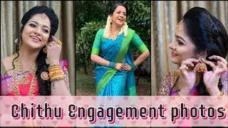 Chithra Vj Engagement Photos | Chithu saree Photoshoot | Engagement video Pandian stores mullai