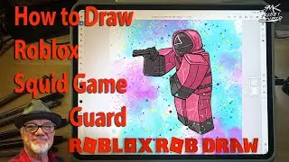 How to draw Roblox Squid game guard