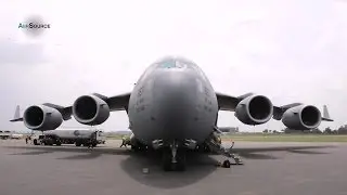 USAF C-17 Prepares to Airlift Rwandan Soldiers to Central African Republic