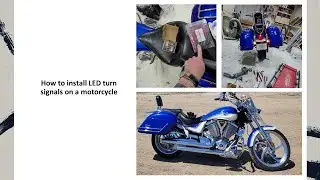 Installing rear LED turn signals on a 2007 Victory Vegas