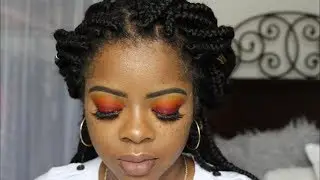Summer Sunset Eye Makeup Tutorial W/Touch of Glitter