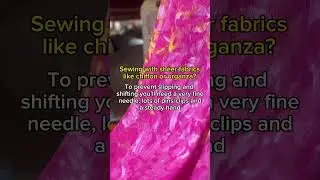 3 Tips for Sewing with Tricky Fabric | Mood Fabrics #shorts