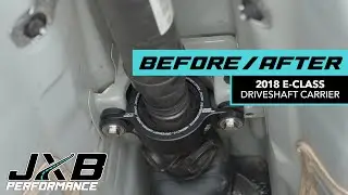 E-Class Sedan Driveshaft Flex Before/After Installing JXB Performance Driveshaft Carrier