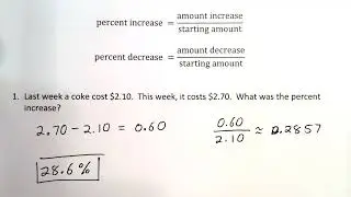 Percent Increase and Decrease