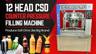 Produce Soft Drinks Like Big Brands | 12 Head CSD Counter Pressure Filling System