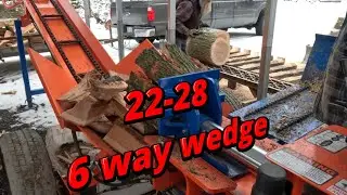 Splitting oak firewood for ZZ firewood Friday # 821