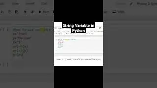 String Variable in python | Intelligence Logic
