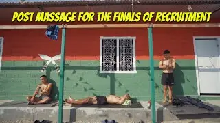 MASSAGE day before entering British camp, Pokhara!