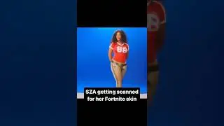 #Sza Getting Scanned For Her Fortnite Skin👀🎮