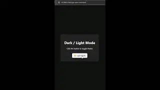 Craft a Dark Mode Toggle Just Using One CSS Variable! #toggleswitch #darkmode #lightmode #shorts