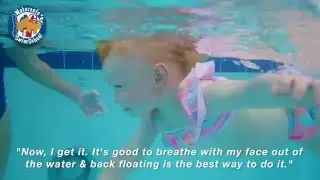 Fiona's Milestone Lesson (19 months old) at Watersafe Swim School ^